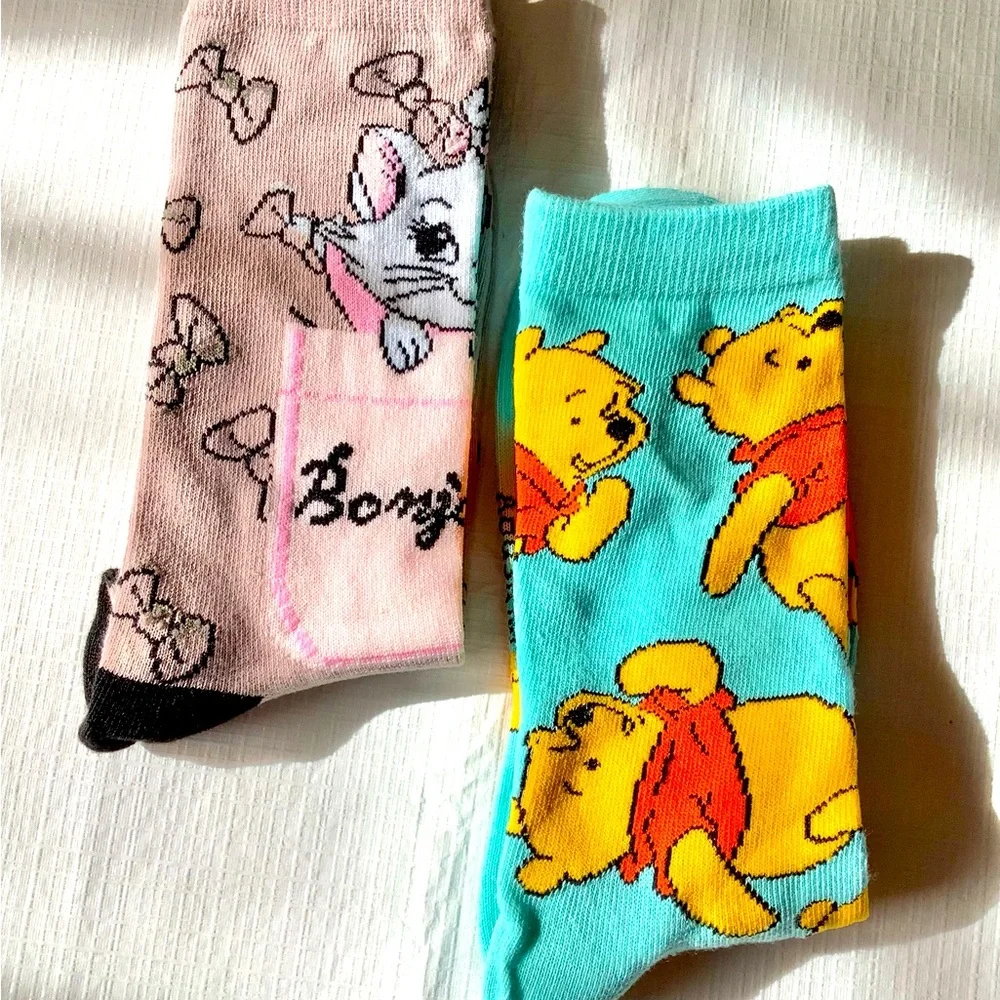 New 2 Pairs Disney Socks.  Size 9-13 - Picture 2 of 6